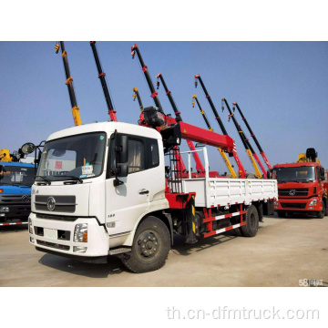 Dongfeng Chassis CUMMINS รถบรรทุกเครื่องยนต์พร้อมเครน